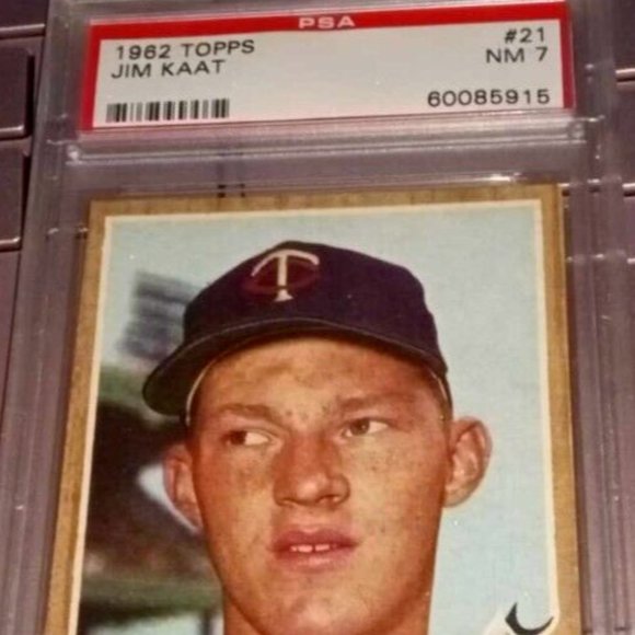 1962 Topps Jim Kaat #21 Professionally Graded (PSA) NM-Near Mint of 7 Twins - Picture 1 of 6